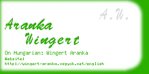 aranka wingert business card